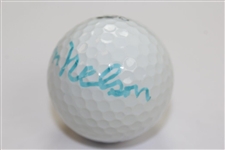 Byron Nelson Signed Masters Logo Slazenger Golf Ball JSA ALOA
