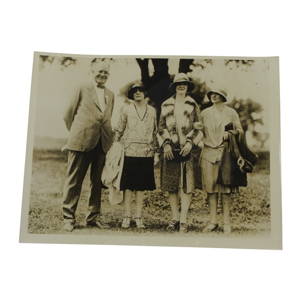 1927 Family at the US Amateur Bobby Jones Cheering Section Wire Photo