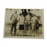 1927 Family at the US Amateur Bobby Jones Cheering Section Wire Photo