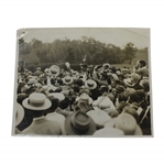 1927 Tommy Armour Wins U.S. Open Mobbed by Fans Crowd with Tommy Celebration Photo