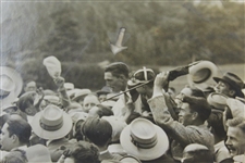 1927 Tommy Armour 'Wins U.S. Open Mobbed by Fans' Crowd with Tommy Celebration Photo
