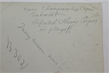 1927 Tommy Armour 'Wins U.S. Open Mobbed by Fans' Crowd with Tommy Celebration Photo