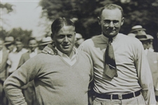 1928 Bobby Jones & Phil Perkins 'British & U.S. Amateur Champions Square Off' Wire Photo
