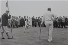 1932 Walter Hagen & Gene Sarazen 'Match Play with Francis Ouimet and Jess Sweetser' Wire Photo