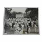 1933 Leader Board at North Shore US Open Record Breaking Score - Johnny Goodman Wire Photo