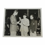 1937 Horton Smith Receiving North & South Medal at Pinehurst from Donald J. Ross Wire Photo