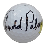 Arnold Palmer Signed Masters Logo Titleist Golf Ball JSA ALOA