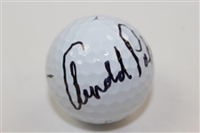 Arnold Palmer Signed Masters Logo Titleist Golf Ball JSA ALOA
