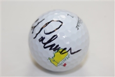 Arnold Palmer Signed Masters Logo Titleist Golf Ball JSA ALOA
