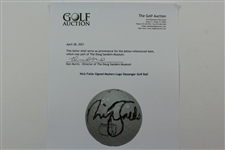 Nick Faldo Signed Masters Logo Slazenger Golf Ball JSA ALOA