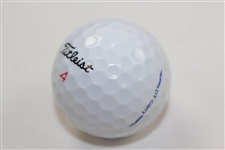 Larry Mize Signed Augusta National Golf Club Logo Titleist Golf Ball JSA ALOA