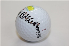 Gay Brewer Signed Masters Logo Titleist Golf Ball JSA ALOA