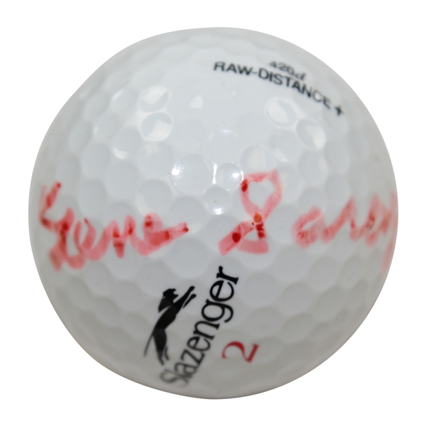 Gene Sarazen Signed Masters Logo Slazenger Golf Ball JSA ALOA
