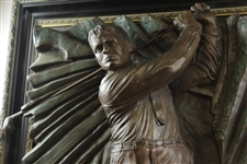 Rare Bobby Jones Large Full Body Post-Swing Burst High Relief Sculpture - Framed