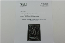 Rare Bobby Jones Large Full Body Post-Swing Burst High Relief Sculpture - Framed