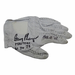 Gary Player Signed Personal LH Golf Glove with Masters 61-74-78 & PGA 62 Inscription JSA ALOA