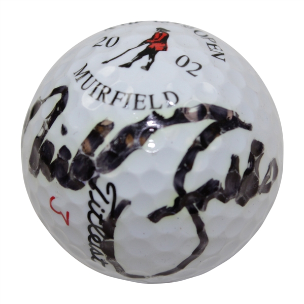Nick Faldo Signed 2002 Muirfield Logo Titleist Golf Ball JSA ALOA