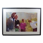 Arnold Palmer, Jack Nicklaus, Gary Player, & Tom Watson Signed Matted Print JSA ALOA