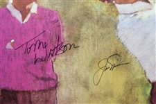 Arnold Palmer, Jack Nicklaus, Gary Player, & Tom Watson Signed Matted Print JSA ALOA