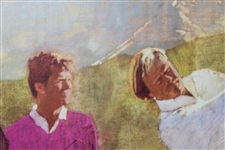 Arnold Palmer, Jack Nicklaus, Gary Player, & Tom Watson Signed Matted Print JSA ALOA