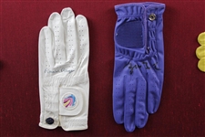 Golf Gloves Signed by Seven (7) Presidents of the United States - Matted & Framed JSA ALOA