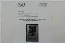 George Bush, Clint Eastwood, Doug Sanders, & Willie Nelson Signed 1995 Doug Sanders Celebrity Classic Poster JSA ALOA