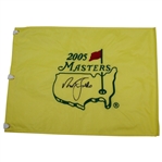 Nick Faldo Signed 2005 Masters Embroidered Flag JSA ALOA