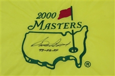 Sam Snead Signed 2000 Masters Embroidered Flag with Years Won JSA ALOA