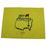 Sergio Garcia Signed 2017 Masters Embroidered Flag JSA ALOA