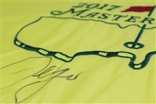 Sergio Garcia Signed 2017 Masters Embroidered Flag JSA ALOA