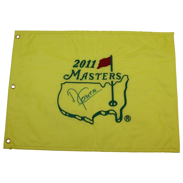 Angel Cabrera Signed 2011 Masters Embroidered Flag JSA ALOA