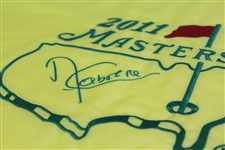 Angel Cabrera Signed 2011 Masters Embroidered Flag JSA ALOA