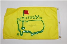 Gene Sarazen 1935 Signed 1995 Masters Yellow Screen Flag JSA ALOA