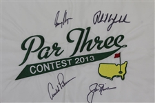 Arnold Palmer, Jack Nicklaus, Gary Player, & Phil Mickelson Signed 2013 Masters Par 3 Flag JSA ALOA