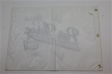 Arnold Palmer, Jack Nicklaus, Gary Player, & Phil Mickelson Signed 2013 Masters Par 3 Flag JSA ALOA