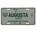 Classic Augusta Georgia Johnson Motors License Plate