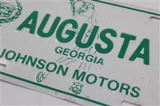 Classic Augusta Georgia Johnson Motors License Plate