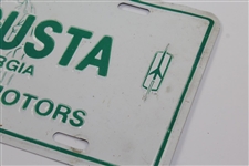 Classic Augusta Georgia Johnson Motors License Plate