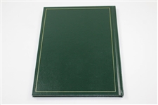 2010 Masters Tournament Annual Book - Phil Mickelson Third Green Jacket