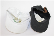 Fred Couples & Ben Crenshaw Signed Masters CBS Sports Logo Hats - White '92 & Black '95 JSA ALOA