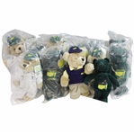 Twelve (12) Assorted Masters Souvenir Caddie Bears - 2000-2009