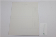 Masters Tournament Press Scoring Sheet Pad & 1994 Concession Pass