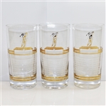 Three Classic Masters Tournament Champions Glasses - 1964 & 1965(2)