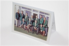 Charles Coody's 2016 Signed Masters Club Dinner Menu - Arnie's Last JSA ALOA