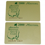 Charles Coodys Pair of 2000 Masters Participant Credit Cards