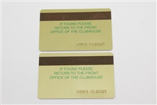 Charles Coody's Pair of 2000 Masters Participant Credit Cards