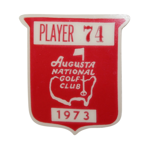 Charles Coodys 1973 Masters Tournament Contestant Badge #74