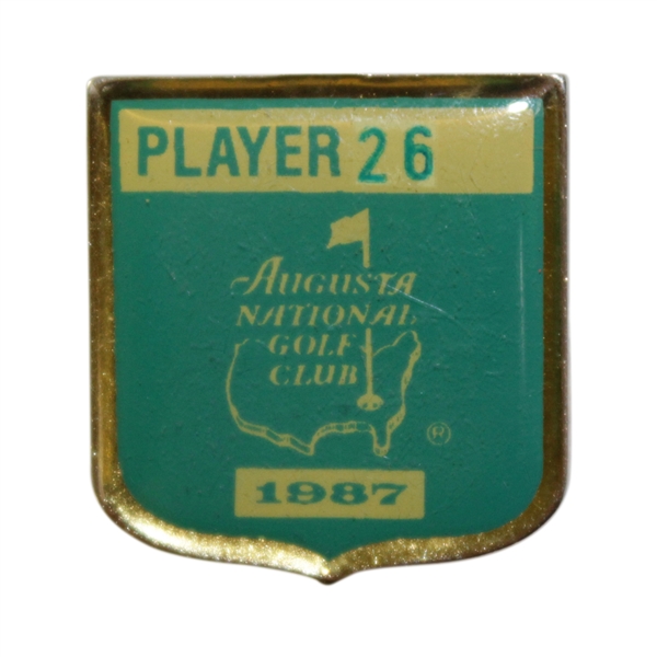 Charles Coodys 1987 Masters Tournament Contestant Badge #26
