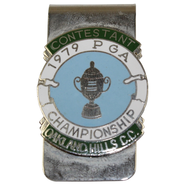 Charles Coodys 1979 PGA Championship at Oakland Hills Country Club Contestant Badge/Clip