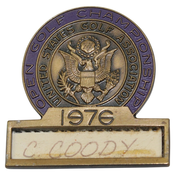 Charles Coodys 1976 US Open at Atlanta Athletic Club Contestant Badge